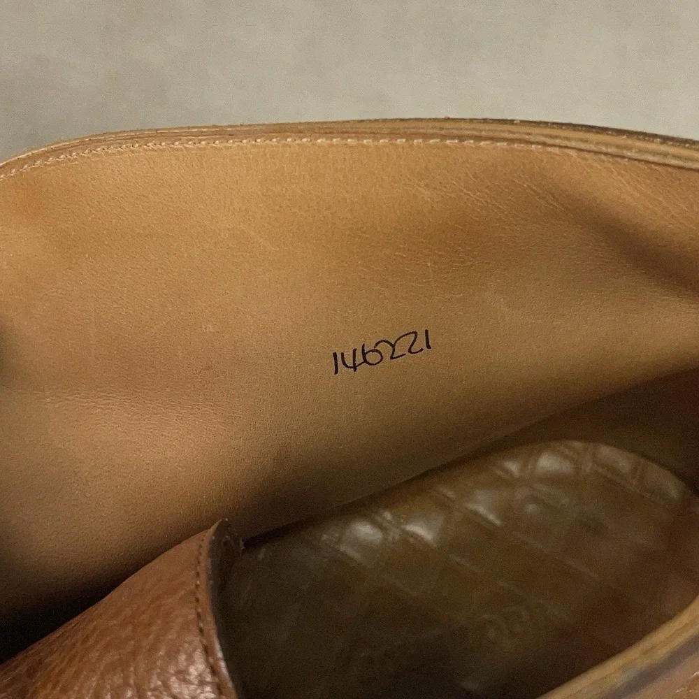 John Lobb Brown Grain Leather Elmer Chukka Boot UK 7.5 E US 8.5 D ($1,465)
